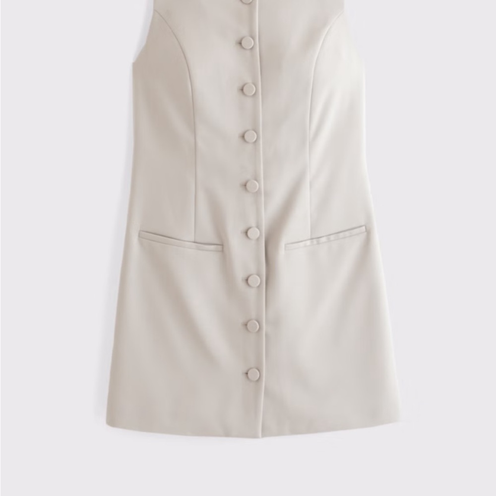 A&F Mara High-Neck Vest Mini Dress in Colour Ash